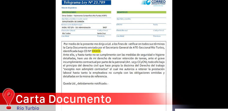 Carta Documento ATE