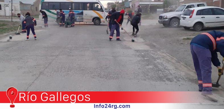 Operativo de limpieza en Río Gallegos