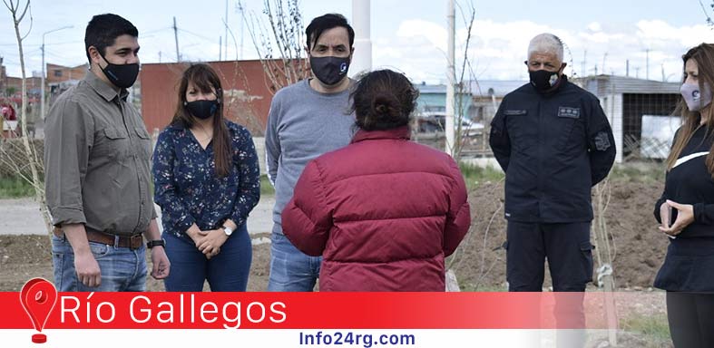 Funcionarios supervisan tareas de seguridad en barrios de la ciudad