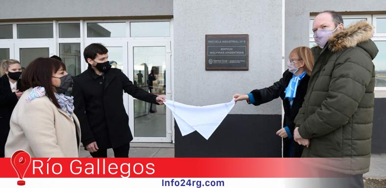 Inauguran escuelas industriales en Río Gallegos y Caleta Olivia