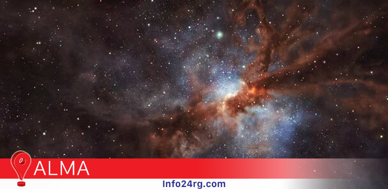 flúor en una galaxia