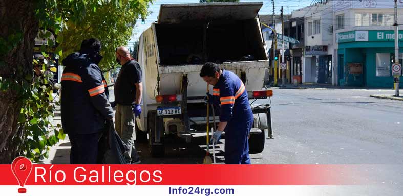 Limpieza calles de Río Gallegos