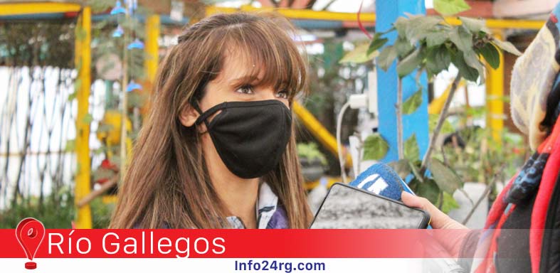 trabajadora del Vivero Municipal