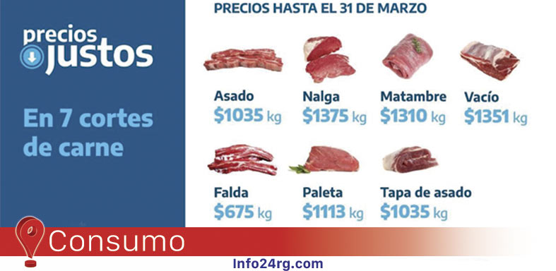 cortes vacunos con 30% de descuento