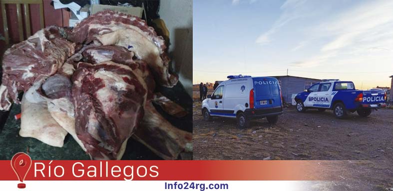 Recuperan 70 kilos de carne