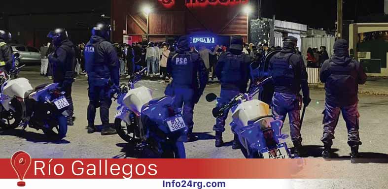 controles policiales en Santa Cruz