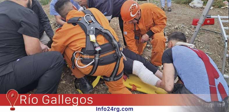 Rescatan a una mujer