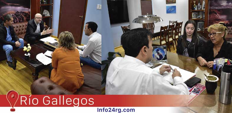 El Intendente Pablo Grasso se reúne con Colegio de Médicos, Escuela de Patín y Asociación Bancaria