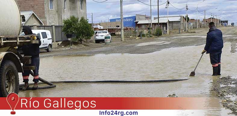 Río Gallegos: El municipio trabaja para mitigar consecuencias del temporal
