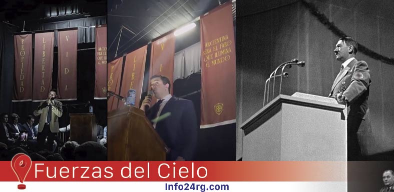 La Libertad Avanza organiza un acto con olor a fascismo
