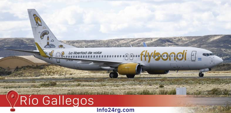 Con 198 cancelaciones en 2025 Flybondi llega a Río Gallegos