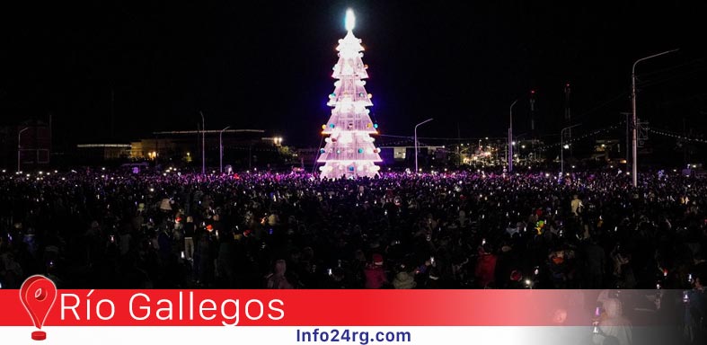 Río Gallegos encendió su espíritu navideño