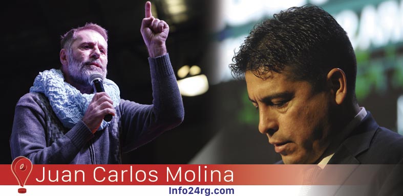 Juan Carlos Molina cruzó a Claudio Vidal en su intento de despegarse de Milei