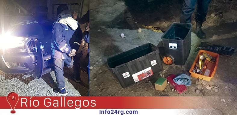 sorprendido robando herramientas