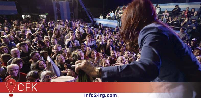 Cristina en el 25 de Mayo