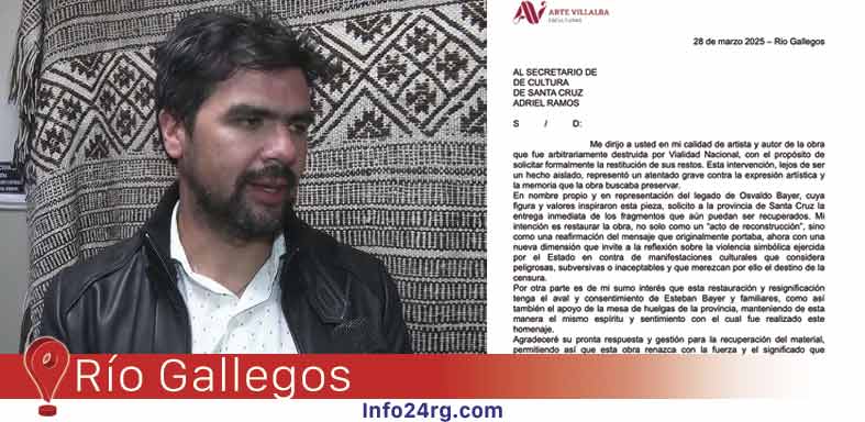 Villalba pide la devolución de los restos de la obra de Osvaldo Bayer