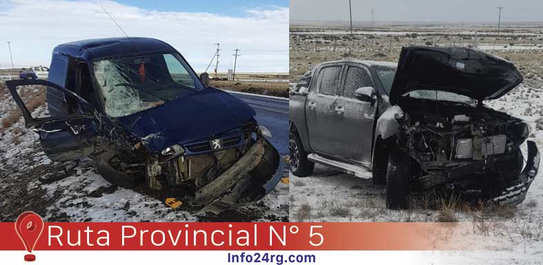 Fuerte choque en Ruta 5