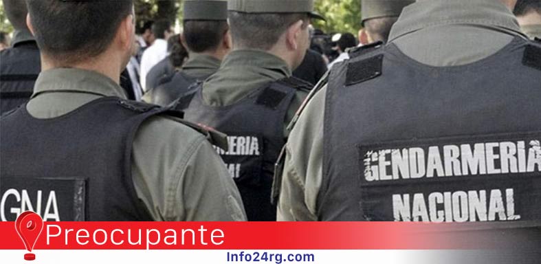 gendarme dejó su arma reglamentaria