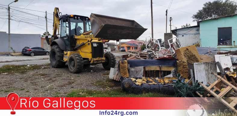 operativo integral de limpieza en el barrio El Puerto