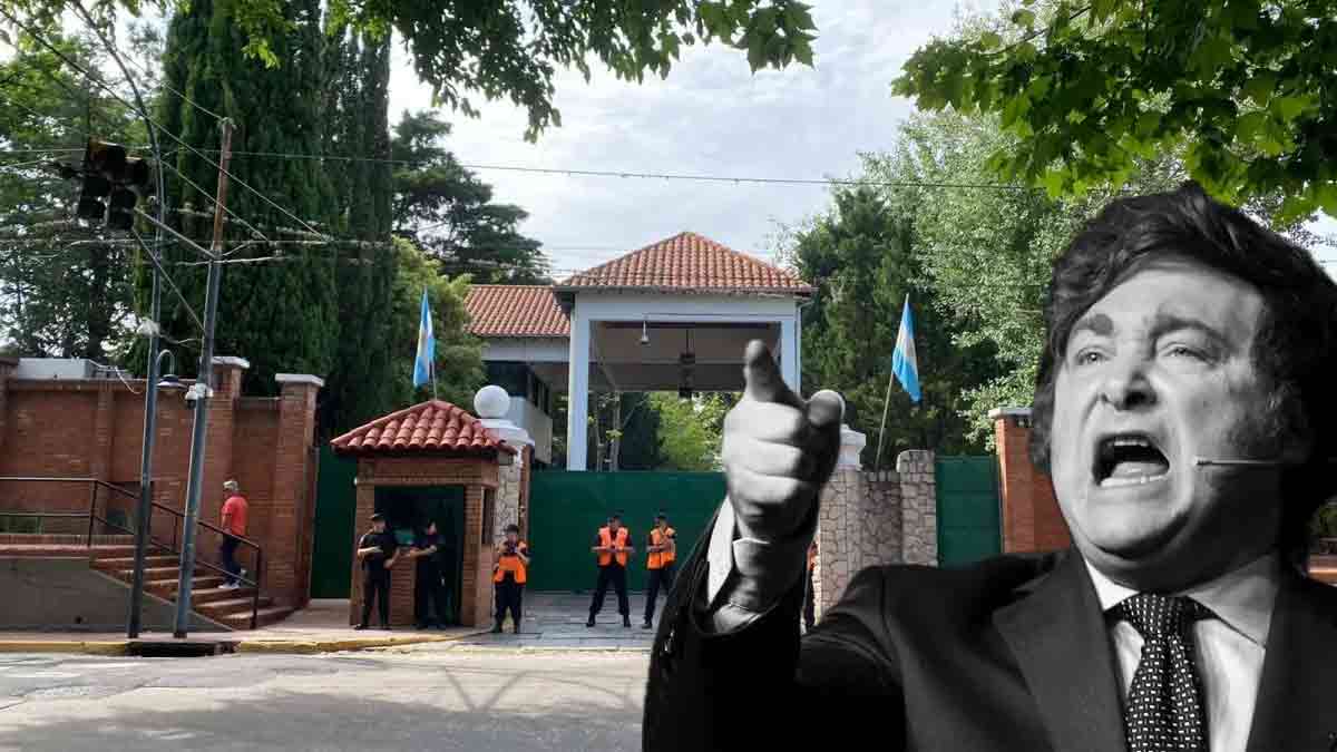 Milei echó a todo el personal civil de Olivos y entregó el control a la Casa Militar