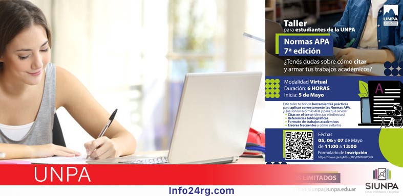 taller virtual gratuito sobre Normas APA 7° edición