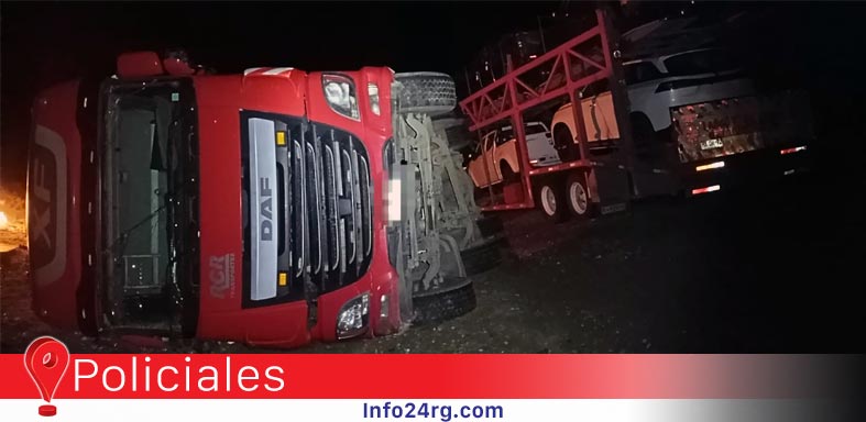 peligroso accidente el la Ruta 3