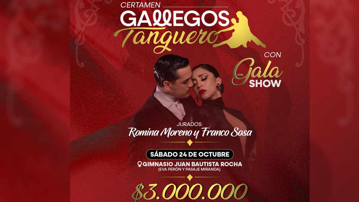 Río Gallegos prepara “Gallegos Tanguero” con $3 millones en premios y una gran milonga
