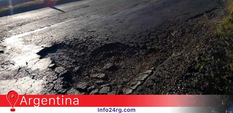 Milei Rutas destrozadas