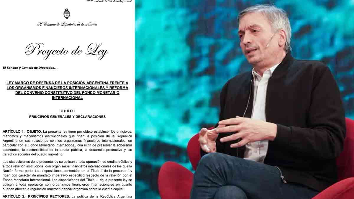 Un proyecto busca que ningún gobierno vuelva a endeudarse con el FMI por decreto