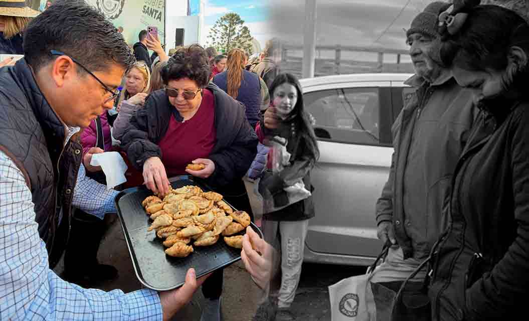 Familias endeudadas para comer, mientras Claudio Vidal reparte empanadas a los porteños