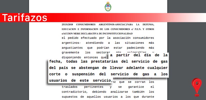 Cortes de Gas