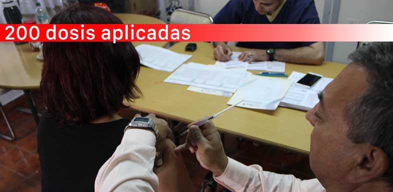 Exitosas jornadas de vacunación en el Rotary Club